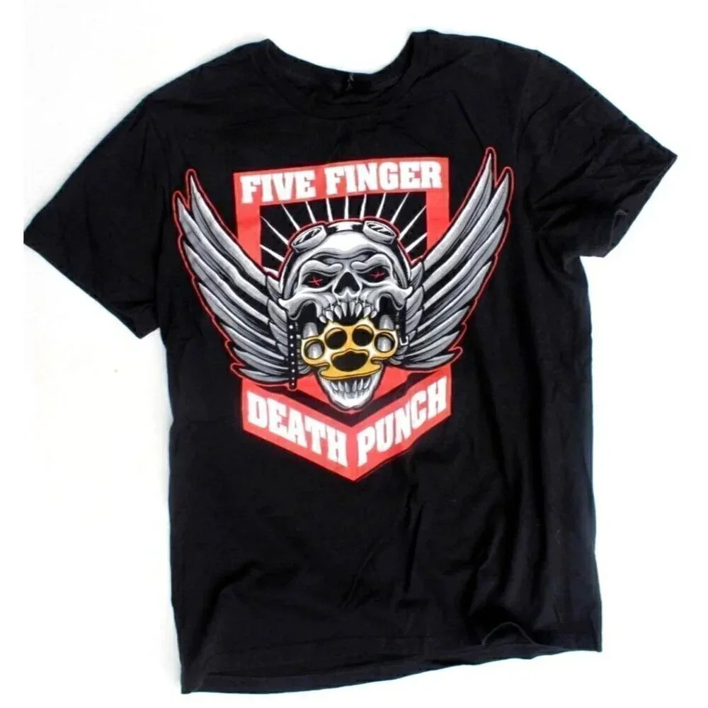 New Black 2017 Men's FFDP Five Finger Death Punch Graphic T-shirt Tee Concert M